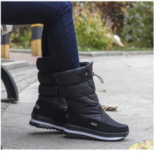 Bottes D’Hiver avec Semelle Antidérapante pour Femme | Idéales pour Temps Froid