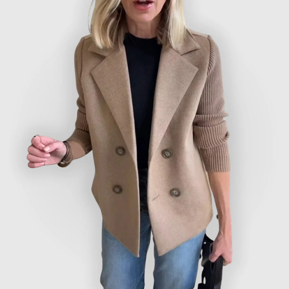 Blazer Femme Avec Manches En Maille | Idéal Pour Bureau Et Loisirs – Image 4