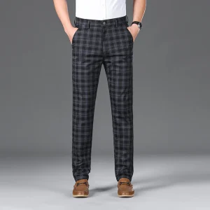 Pantalon À Carreaux Avec Coupe Fusiforme pour Adultes | Idéal pour un Usage Quotidien