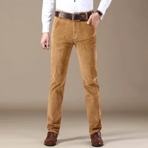 Pantalon À Fines Côtes pour Homme | Idéal pour Le Quotidien Et Les Occasions Décontractées
