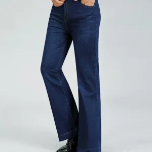 Jean À Jambe Légèrement Évasée avec Coupe Regular pour Homme | Idéal pour Un Usage Quotidien