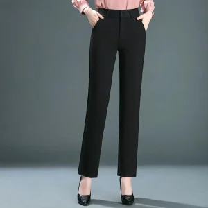 Pantalon Tailleur Coupe Droite Pour Femmes | Idéal Pour Un Usage Professionnel