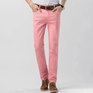 Pantalon Coloré pour Homme avec Coupe Moderne | Idéal pour le Travail et les Sorties Décontractées