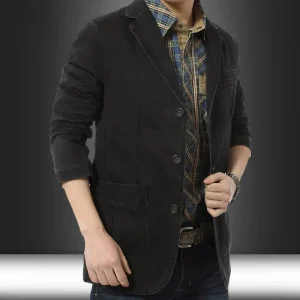 Blazer Casual Avec Coupe Ajustée Pour Homme | Idéal Pour Le Bureau Et Les Occasions Smart-Casual