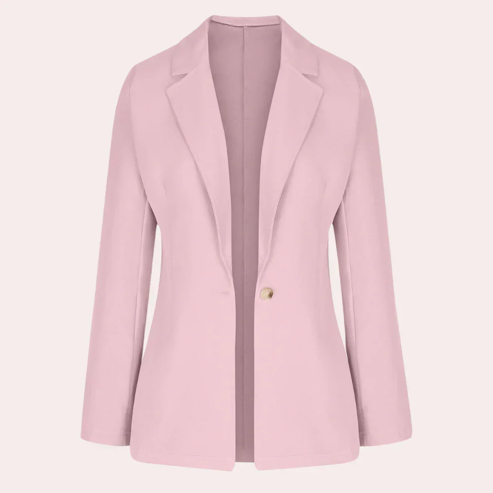 Blazer à Col V avec Manches Trois-Quarts pour Femme | Idéal pour Le Travail Et Un Usage Quotidien – Image 2