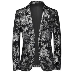 Blazer avec Fermeture à Boutons et Coupe Structurée pour Hommes | Idéal pour Réunions et Événements Formels