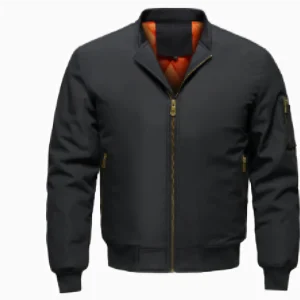 Bomber pour Hommes avec Fermeture Zippée et Manches Longues | Idéal pour Tenues Quotidiennes