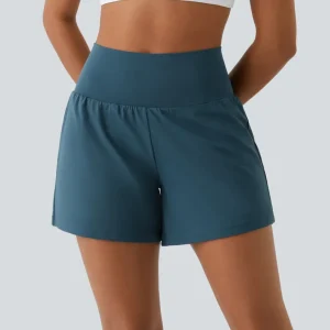 Short de Sport avec Taille Haute et Short Intérieur pour Femme | Idéal pour Yoga et Entraînement