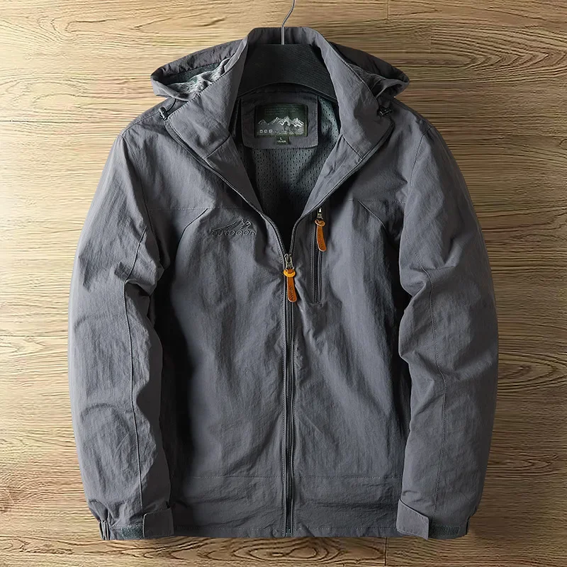 Veste De Plein Air pour Homme avec Capuche Réglable | Idéale pour Les Activités Quotidiennes – Image 2