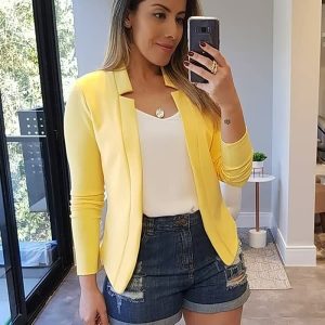 Blazer avec Coupe Droite pour Femme | Idéal pour le Travail et les Sorties